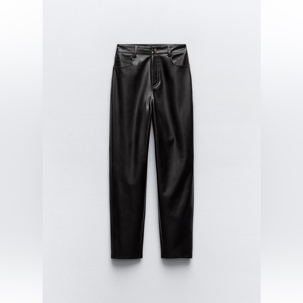 Zara faux leather pants - size 4 - excellent condition